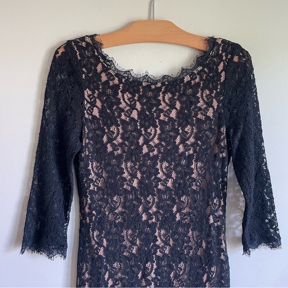 Babaton Black Lace Mini Dress - Picture 4 of 7